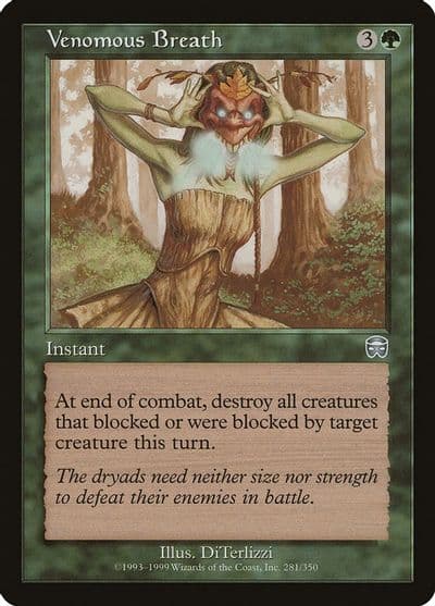Venomous Breath Mercadian Masques Magic card