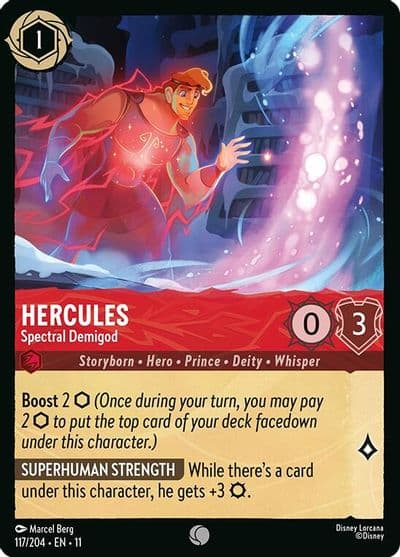 Hercules Spectral Demigod Winterspell Lorcana card