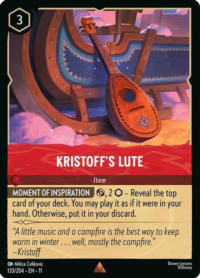 Kristoffs Lute Winterspell Lorcana card