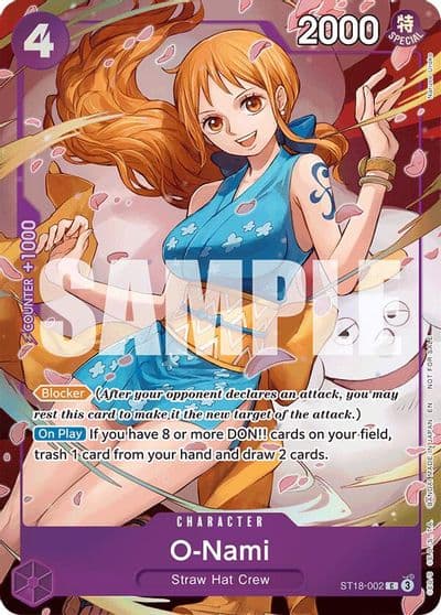 O Nami ST18 002 Dash Pack Extra Booster: One Piece Heroines Edition One Piece card