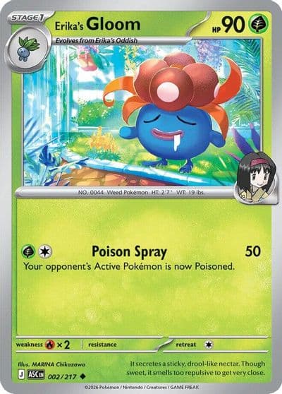 Erika's Gloom ME: Ascended Heroes Pokemon card