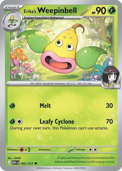 Erika's Weepinbell ME: Ascended Heroes Pokemon card
