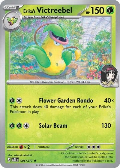 Erika's Victreebel ME: Ascended Heroes Pokemon card