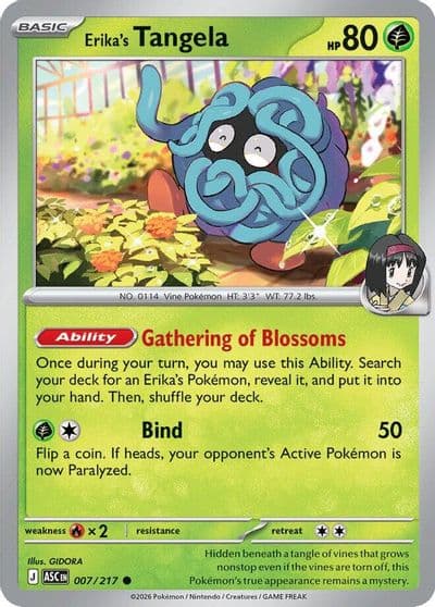 Erika's Tangela ME: Ascended Heroes Pokemon card
