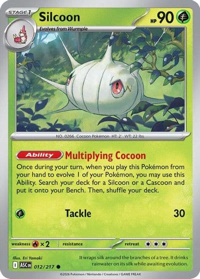 Silcoon ME: Ascended Heroes Pokemon card