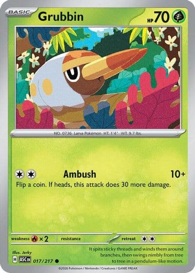Grubbin ME: Ascended Heroes Pokemon card