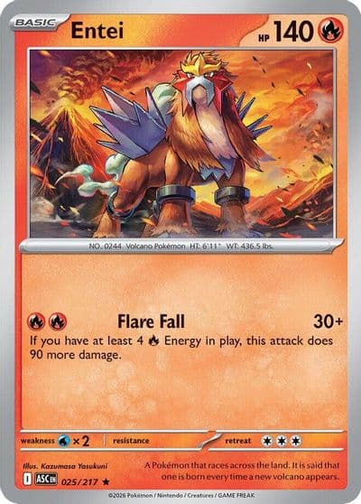Entei ME: Ascended Heroes Pokemon card