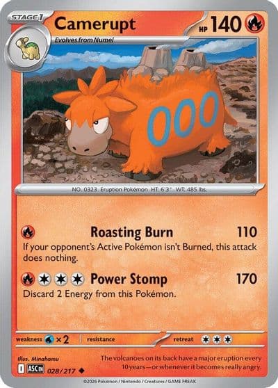 Camerupt ME: Ascended Heroes Pokemon card
