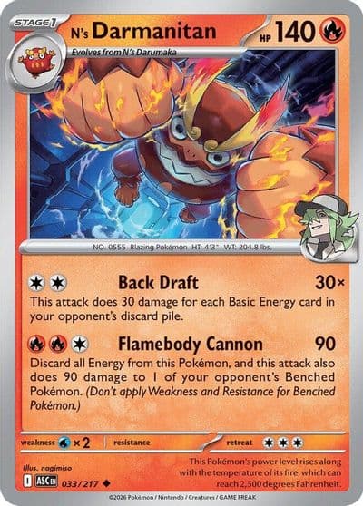 N's Darmanitan ME: Ascended Heroes Pokemon card