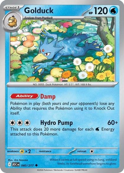 Golduck ME: Ascended Heroes Pokemon card