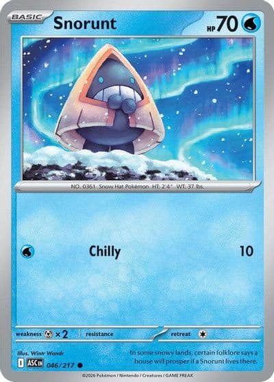 Snorunt ME: Ascended Heroes Pokemon card