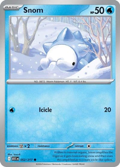 Snom ME: Ascended Heroes Pokemon card