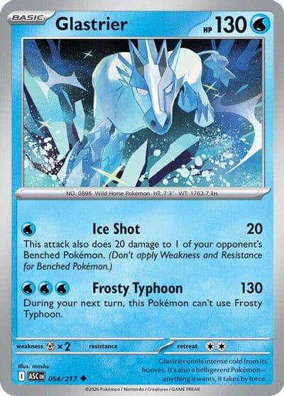 Glastrier ME: Ascended Heroes Pokemon card