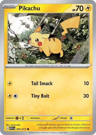 Pikachu ME: Ascended Heroes Pokemon card