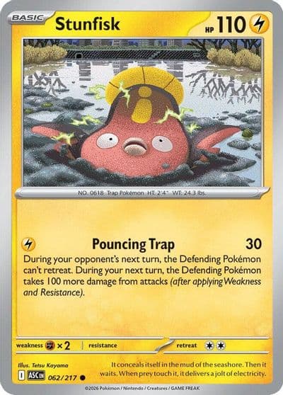 Stunfisk ME: Ascended Heroes Pokemon card