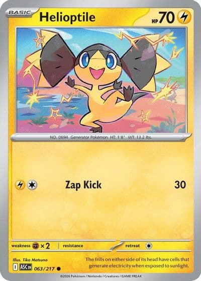Helioptile ME: Ascended Heroes Pokemon card