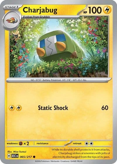 Charjabug ME: Ascended Heroes Pokemon card