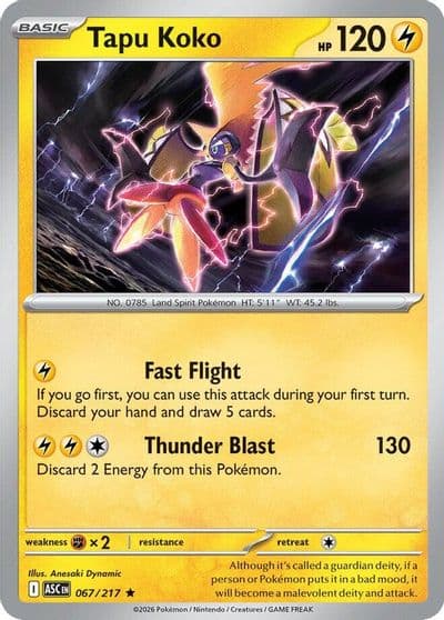 Tapu Koko ME: Ascended Heroes Pokemon card