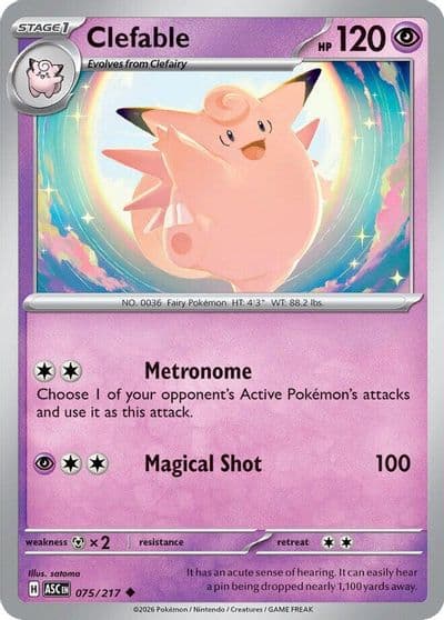 Clefable ME: Ascended Heroes Pokemon card