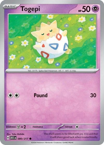 Togepi ME: Ascended Heroes Pokemon card