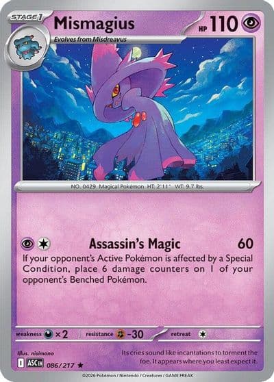 Mismagius ME: Ascended Heroes Pokemon card