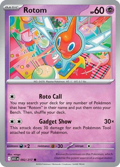 Rotom ME: Ascended Heroes Pokemon card