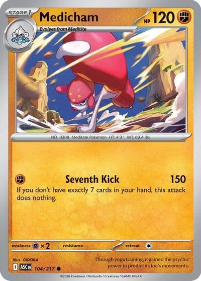 Medicham ME: Ascended Heroes Pokemon card