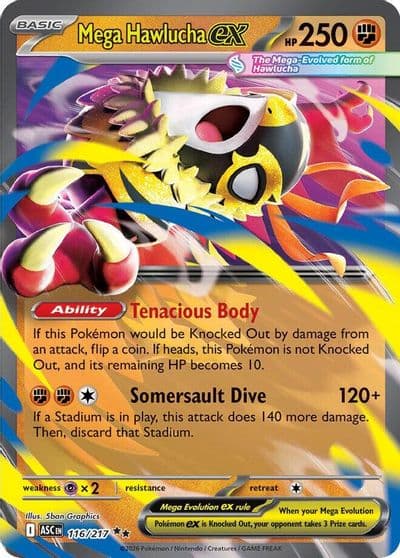Mega Hawlucha ex ME: Ascended Heroes Pokemon card