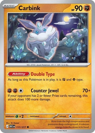 Carbink ME: Ascended Heroes Pokemon card