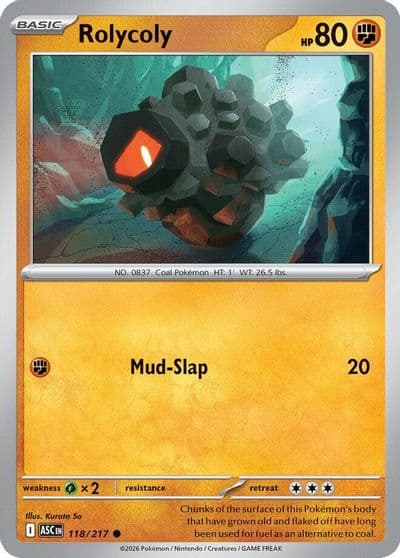 Rolycoly ME: Ascended Heroes Pokemon card