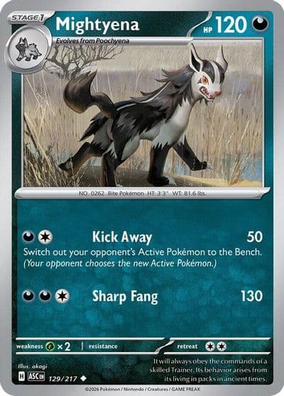 Mightyena ME: Ascended Heroes Pokemon card