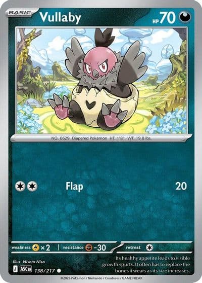 Vullaby ME: Ascended Heroes Pokemon card