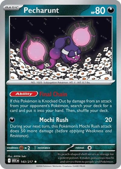 Pecharunt ME: Ascended Heroes Pokemon card