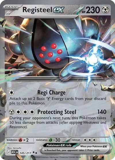 Registeel ex ME: Ascended Heroes Pokemon card