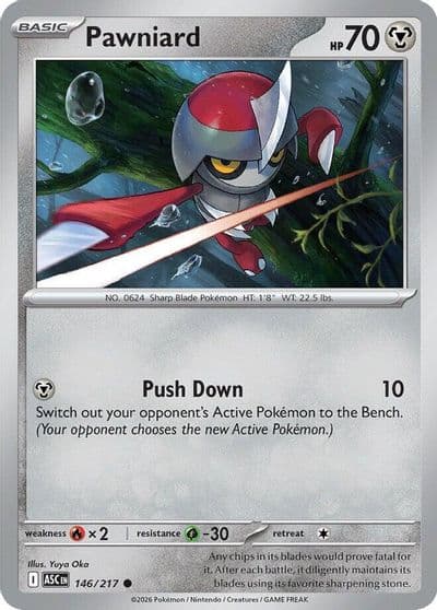 Pawniard ME: Ascended Heroes Pokemon card
