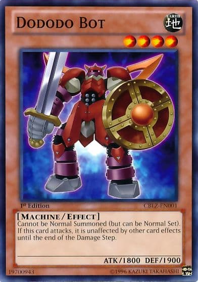 Dododo Bot Cosmo Blazer Yu-Gi-Oh! card