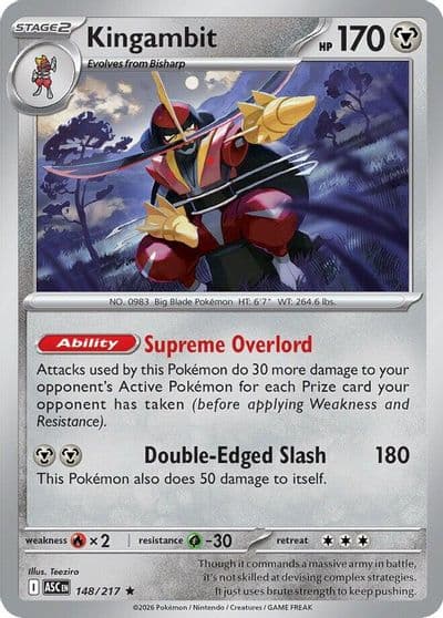 Kingambit ME: Ascended Heroes Pokemon card