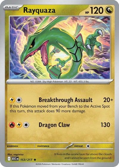 Rayquaza ME: Ascended Heroes Pokemon card