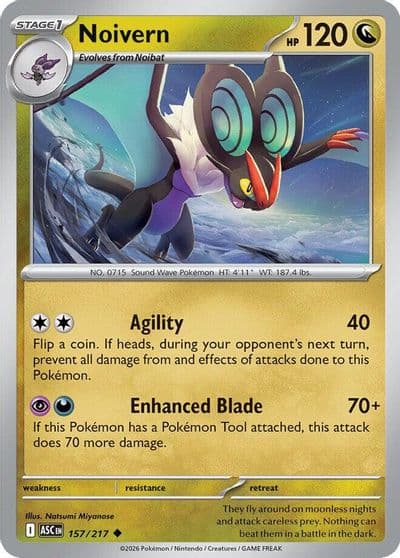Noivern ME: Ascended Heroes Pokemon card