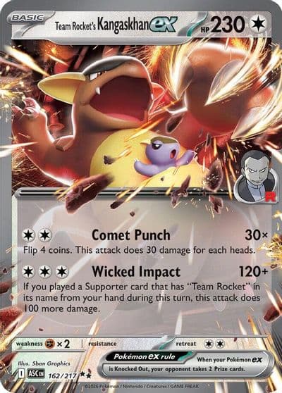 Team Rocket's Kangaskhan ex ME: Ascended Heroes Pokemon card