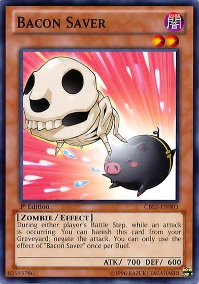 Bacon Saver Cosmo Blazer Yu-Gi-Oh! card