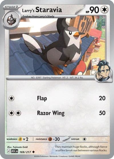 Larry's Staravia ME: Ascended Heroes Pokemon card