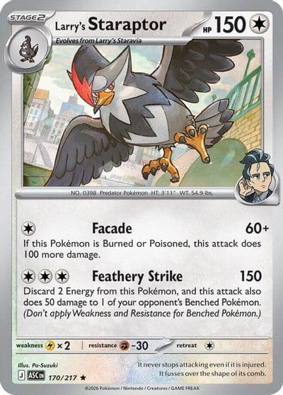 Larry's Staraptor ME: Ascended Heroes Pokemon card