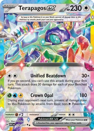 Terapagos ex ME: Ascended Heroes Pokemon card