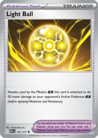 Light Ball ME: Ascended Heroes Pokemon card