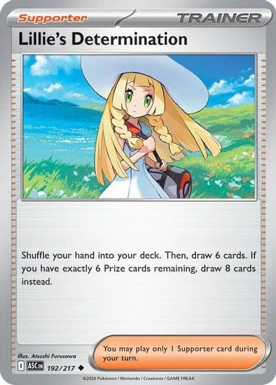 Lillie's Determination ME: Ascended Heroes Pokemon card