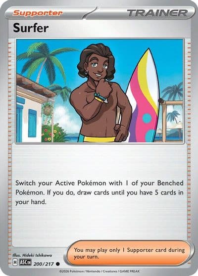Surfer ME: Ascended Heroes Pokemon card