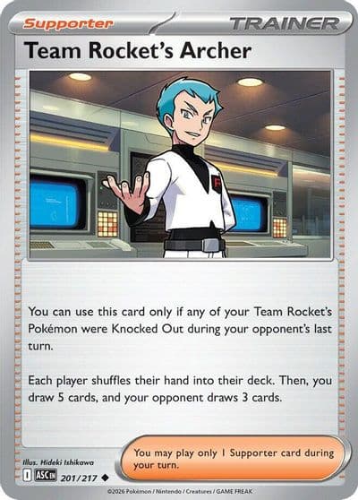 Team Rocket's Archer ME: Ascended Heroes Pokemon card