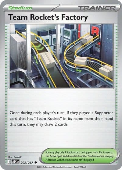 Team Rocket's Factory ME: Ascended Heroes Pokemon card