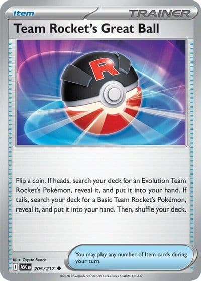 Team Rocket's Great Ball ME: Ascended Heroes Pokemon card